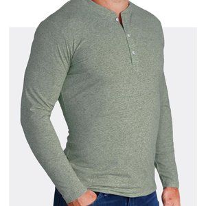 State & Liberty Heather Olive Henley